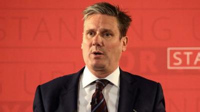 Sir Keir Starmer, Labour's spokesman on leaving the EU