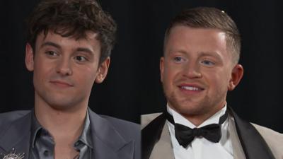 Olympic champions Tom Daley and Adam Peaty react to receiving OBEs as part of the 2022 New Year's Honours list.