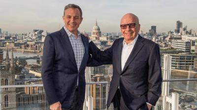 Bob Iger and Rupert Murdoch