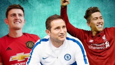 Harry Maguire, Frank Lampard, Roberto Firmino