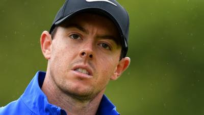 Rory McIlroy was content with his second round in difficult conditions