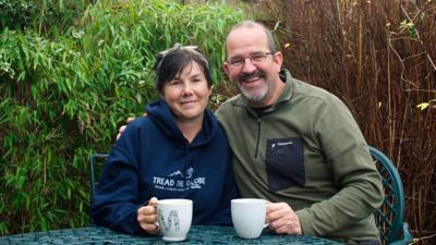 Marianne and Chris Fisher are home for Christmas in Telford