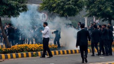 Lawyers protest in Lahore