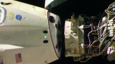 SpaceX Dragon undocks