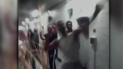 Still from footage inside Bedford Prison