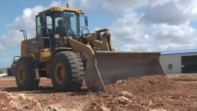 A digger at Lamu