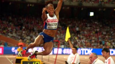 Shara Proctor jumps a British record in Beijing