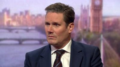 Shadow Brexit secretary Sir Keir Starmer