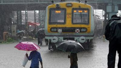 Roads have been submerged in monsoon rain