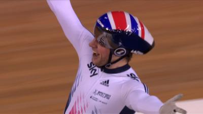 Jason Kenny wins gold at the Track Cycling World Championships