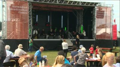 Stage at Eisteddfod