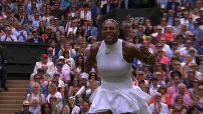 Serena wins point after 21 shot rally