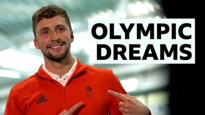 Wales and GB swimmer Dan Jervis poses in his Team GB kit