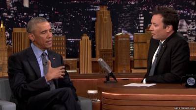 President Barack Obama and Jimmy Fallon