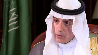 Saudi foreign minister Adel al-Jubeir