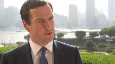 The Chancellor George Osborne