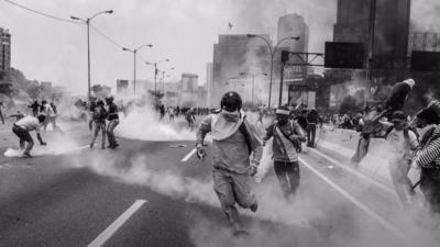 Photograph of Caracas protest