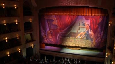 A stage at the opera house in Tbilisi, Georgia.