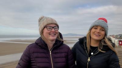 Women on seafront