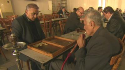 Men in Damascus, Syria