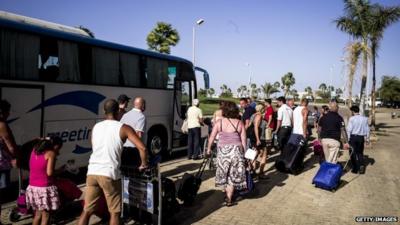 Tourists in Sharm el-Sheikh