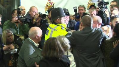 Scuffle at election count