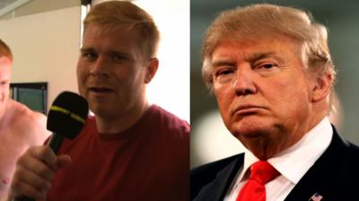 Chris Washbrook and Donald Trump