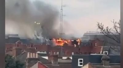 Fire at Forest Gate Police Station