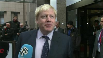 Boris Johnson in Brussels