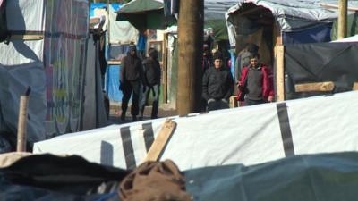 Calais migrant camp known as the Jungle