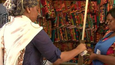 Market stall in Ghana