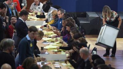 Westminster local election count