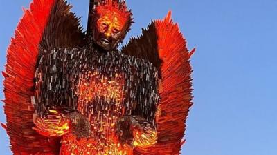 Knife Angel in Gloucester