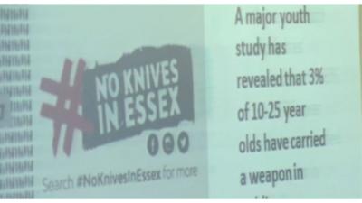 No knives in Essex message