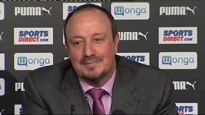 Newcastle manager Rafael Benitez