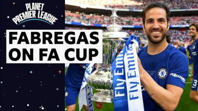 Cesc Fabregas lifts the FA Cup with Chelsea