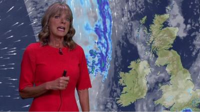 BBC Weather presenter Louise Lear