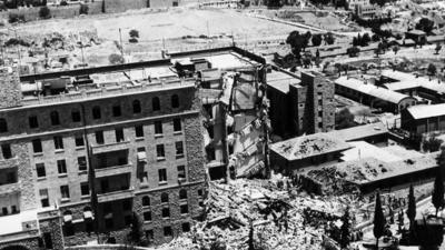 King David Hotel after bomb attack