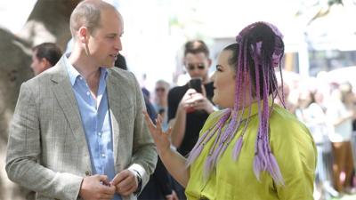 Prince William meets Netta