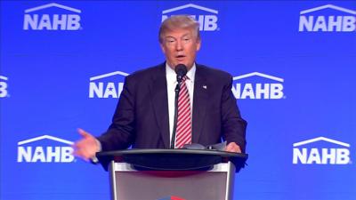 Donald Trump addresses Florida homebuilders conference