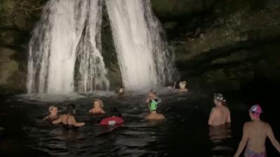 Swimming at Janet's Foss