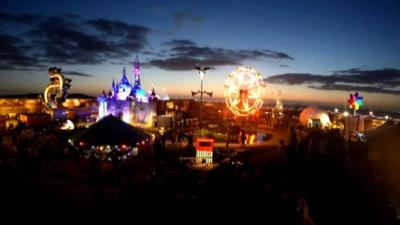 A view of Dismaland in Weston-super-Mare