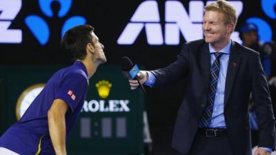 Djokovic teases Courier after Federer victory