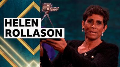 Fatima Whitbread receives Helen Rollason award