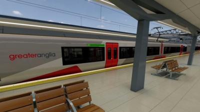 Greater Anglia is giving passengers a tour of its new carriages with a virtual reality headset.