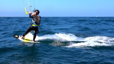 It took the 14-year-old five hours and nineteen minutes to cross the channel.