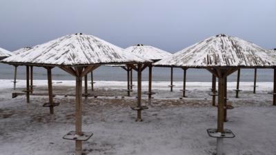 A beach in Artemida, Greece