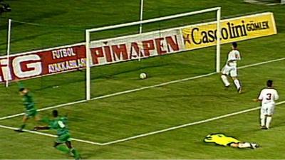 Wales score against Turkey in 1997