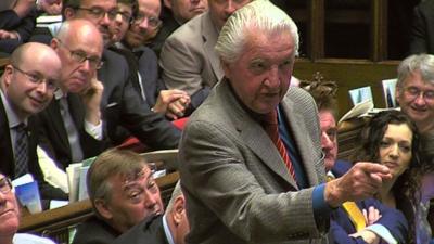 Dennis Skinner at PMQs