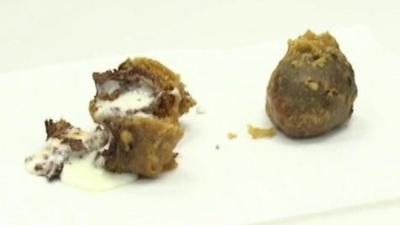 Battered creme egg